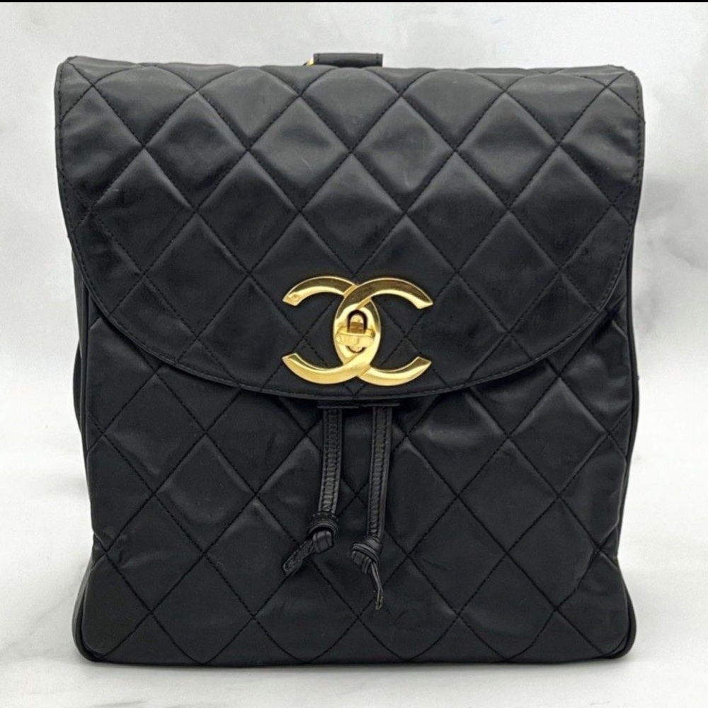 Black Chanel Backpack